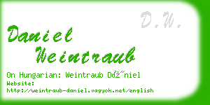daniel weintraub business card